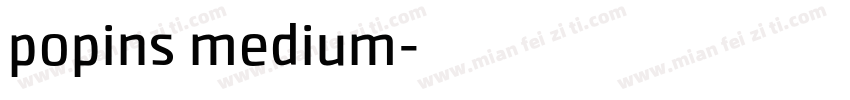 popins medium字体转换